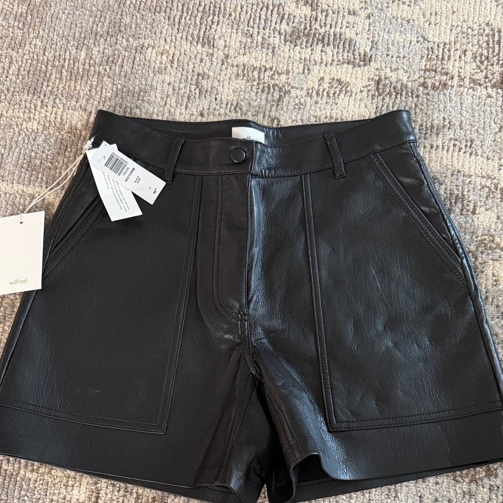 Wilfred Black Leather Detail Garment